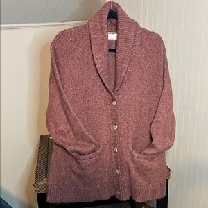 Old Navy Pink Shawl Collar Cardigan, Size L